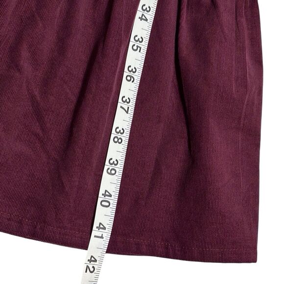 Johnny Was Jade Corduroy Dress Kappa Midi Ruffle XS Maroon Whimsigoth Cowgirl - Picture 8 of 12